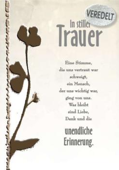 In stiller Trauer